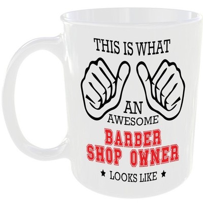 WAS TOLLER FRISEURLADENBESITZER AUSSIEHT WIE TASSE IDEALES GESCHENK TASSE FÜR ARBEIT JOB KARRIERE