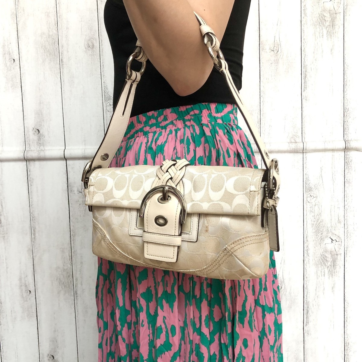 COACH 6280 ソーホー ハンドバッグ ワンショルダー ホワイト COACH 6280 ソーホー ハンドバッグ ワンショルダー ホワイト
