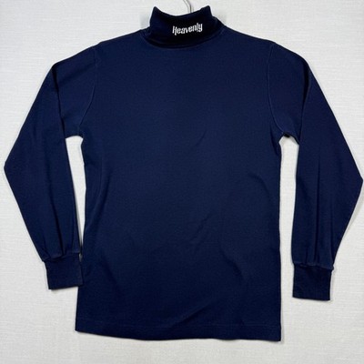 Vintage Meister Turtleneck Womens M Blue Heavenly Ski Resort USA Embroidered