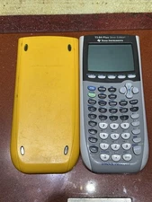 TI-84 Plus Silver Edition Graphing Calculator Yellow School Property/ W Cover