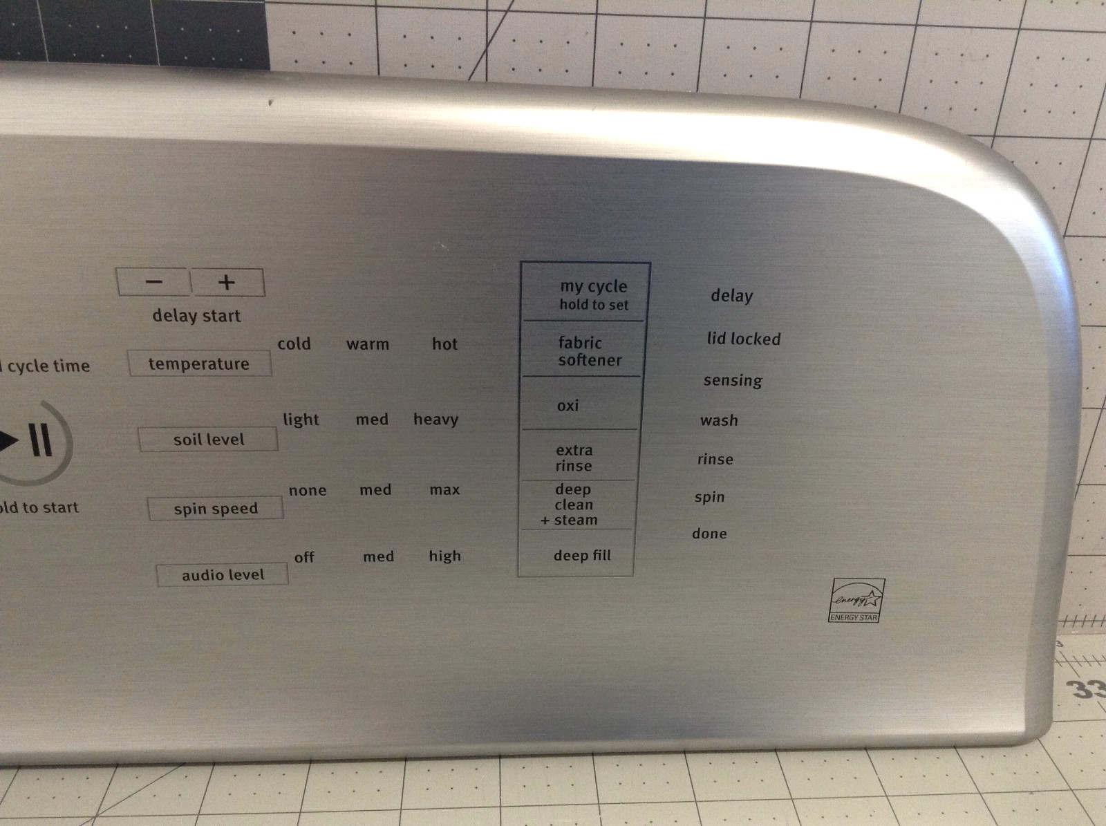 Maytag Washer MVWB965HC0 Touchpad Control Panel W10830753 W11025446