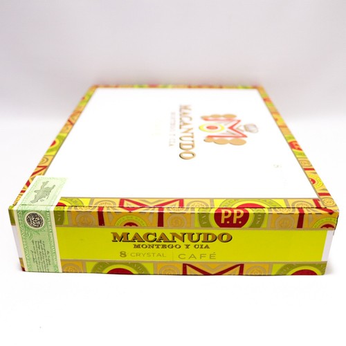 Caja de cigarros de madera vacía de cristal Macanudo Café 9,25" x 6,75" x 1,75" - Imagen 8 de 11