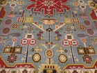 Turkish Oushak Rug, Geometric Multicolored Handmade Bohemian Rug 8x10.2 Ft — photo 6
