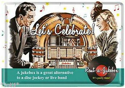 Nostalgic Art Let´s Celebrate - Rent a jukebox - alternative to disc jockey +