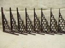 8 Cast Iron Large Antique Style Brackets Garden Braces Shelf Bracket Corbels 