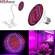 LED Grow Light 200LED UV IR Growing Lamp for Indoor Plants Hydroponic Plant USA