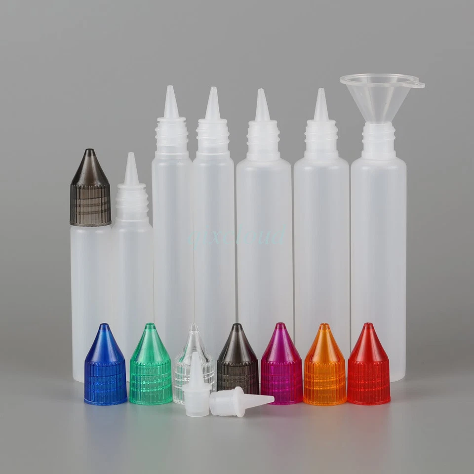 Unicorn 10ml 15ml 30ml Leer Flaschen Leerflasche Liquidflaschen Dropper Trichter