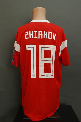 Zhirkov Russia Adidas Match Worn Shirt vs Scotland EURO 2020 Qualifier Jersey - Picture 2 of 12
