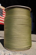 Neptune Horse Halter Cord 1/4" x 50' Double Braid Nylon DARK GOLD Horse Rope