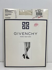 VTG 1990 Givenchy Deux Diamont Backseam French Ultra Sheer Controltop Sz B Ivory