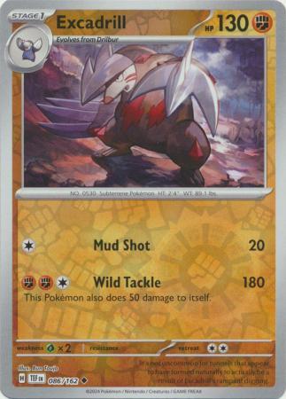 EXCADRILL 086/162 TEMPORAL FORCES POKEMON (REVERSE HOLO, NM)