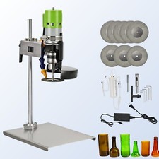 Electric Glass Bottle Cutter Cutting Machine Variable Speeds 8 Blades Tools