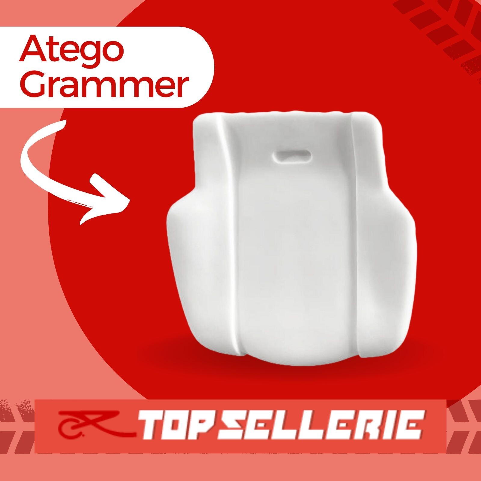 Mousse d'assise Grammer pour Mercedes Atego 2000-2012 en polyuréthane NMA062