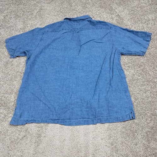Lands' End Herren Denim Knopfleiste Hemd blau X-Large - Bild 7 von 10