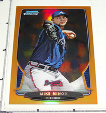 2013 Bowman Chrome MIKE MINOR #13 Orange Variant/25 Atlanta BRAVES ⚾ Vanderbilt