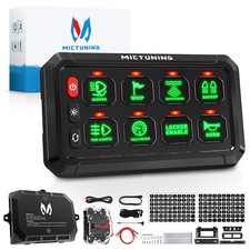 Universal 8 Gang Switch Panel On-off Led Light Circuit Control Relay Box 12v24v