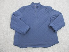Polo Golf Ralph Lauren Jacket Mens Extra Large Blue Quilted Snap Pullover