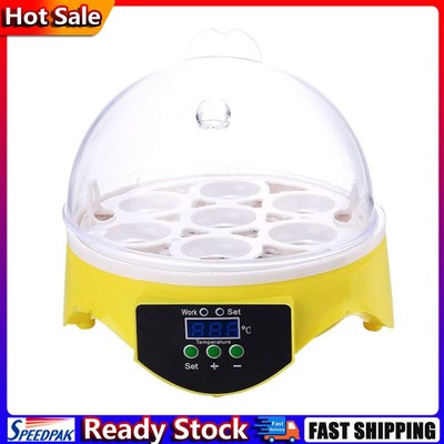 Mini 7 Egg Incubator Poultry Incubator Brooder Digital Temperature Control Egg D