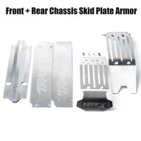 For Traxxas X-Maxx Xmaxx 6S 8S Truck Metal Front + Rear Chassis Armor Skid Plate
