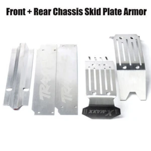 For Traxxas X-Maxx Xmaxx 6S 8S Truck Metal Front + Rear Chassis Armor Skid Plate