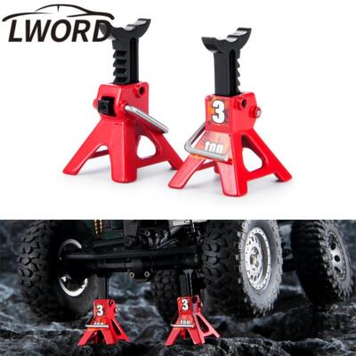 LWORD 2PCS Metal Jack Stands Repairing Tool For 1/18 TRAXXAS TRX4M  SCX24 RC Car