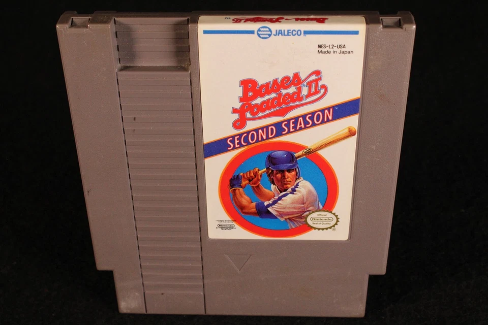 Nintendo Bases Loaded II: Second Season NES vintage video game cartridge 1989 - Image 4 of 4