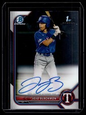Jojo Blackmon 2022 Bowman Chrome 1st Autograph Auto D Card #CPA-JBN