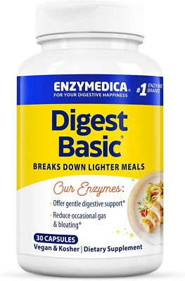 Enzymedica Digest Basic 30 Capsules x3