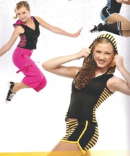 PINK Untouchable Shorts Hoodie Hip Hop Dance Costume Adult Medium