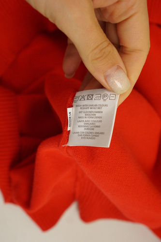 Hombre GANT Jersey Algodón Elástico Rojo Cuello Redondo Informal Talla 2XL - Imagen 8 de 8