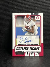 2021 DeVonta Smith Contenders College Ticket On Card Auto Rookie Eagles VARIATIO