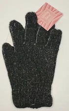 Exfoliating Charcoal Gloves Infused With Bamboo Charcoal Bath Shower Glove