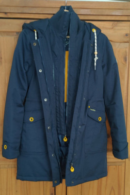 Schmuddelwedda Damen Mantel Parka Regenjacke Gr. S dunkelblau
