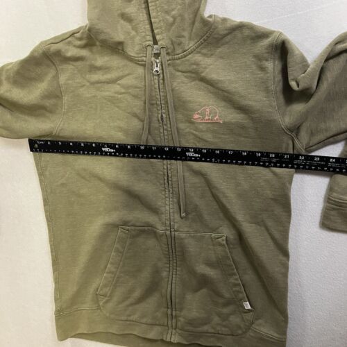 Outerknown Hoodie Men’s Large Green Full Zip Up Hemp Cotton Sweatshirt - Picture 6 of 9