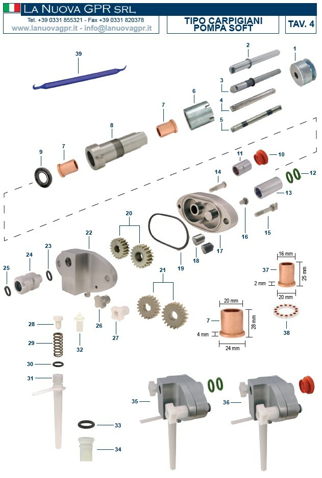 Spare parts for icecream machine carpigianiCattabrigaColdelite Max 77 OFF