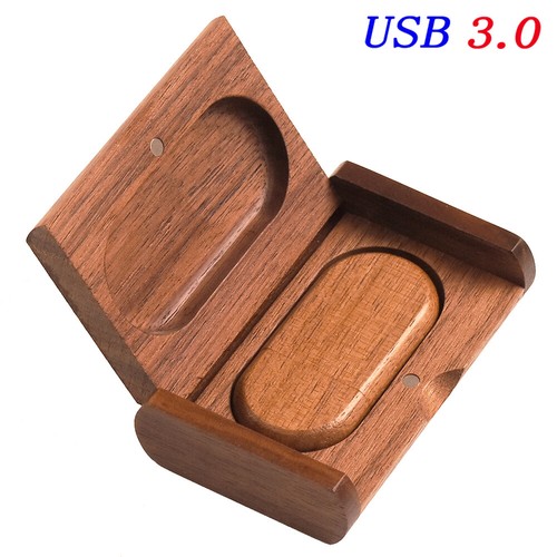 Wedding Wooden gift Box USB3.0 Flash Drive Free Logo HiSpeed 64GB 32GB 16GB 8GB - Picture 9 of 13