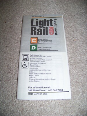 2011 Southwest Light Rail Denver Colorado Coors Field Pepsi Center fünf Punkte