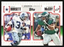 2010 Topps Gridiron Lineage Tony Dorsett/LeSean McCoy #GL-DM