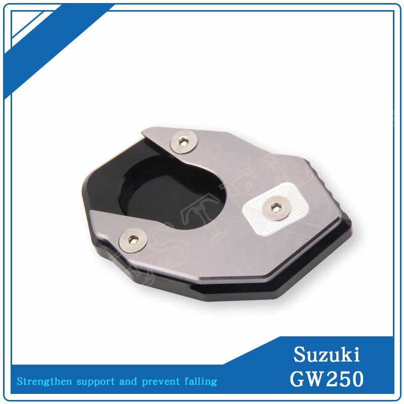 Placa de extensión de soporte lateral antideslizante para motocicleta SUZUKI GW250 / F / Z Foto 3 de 4