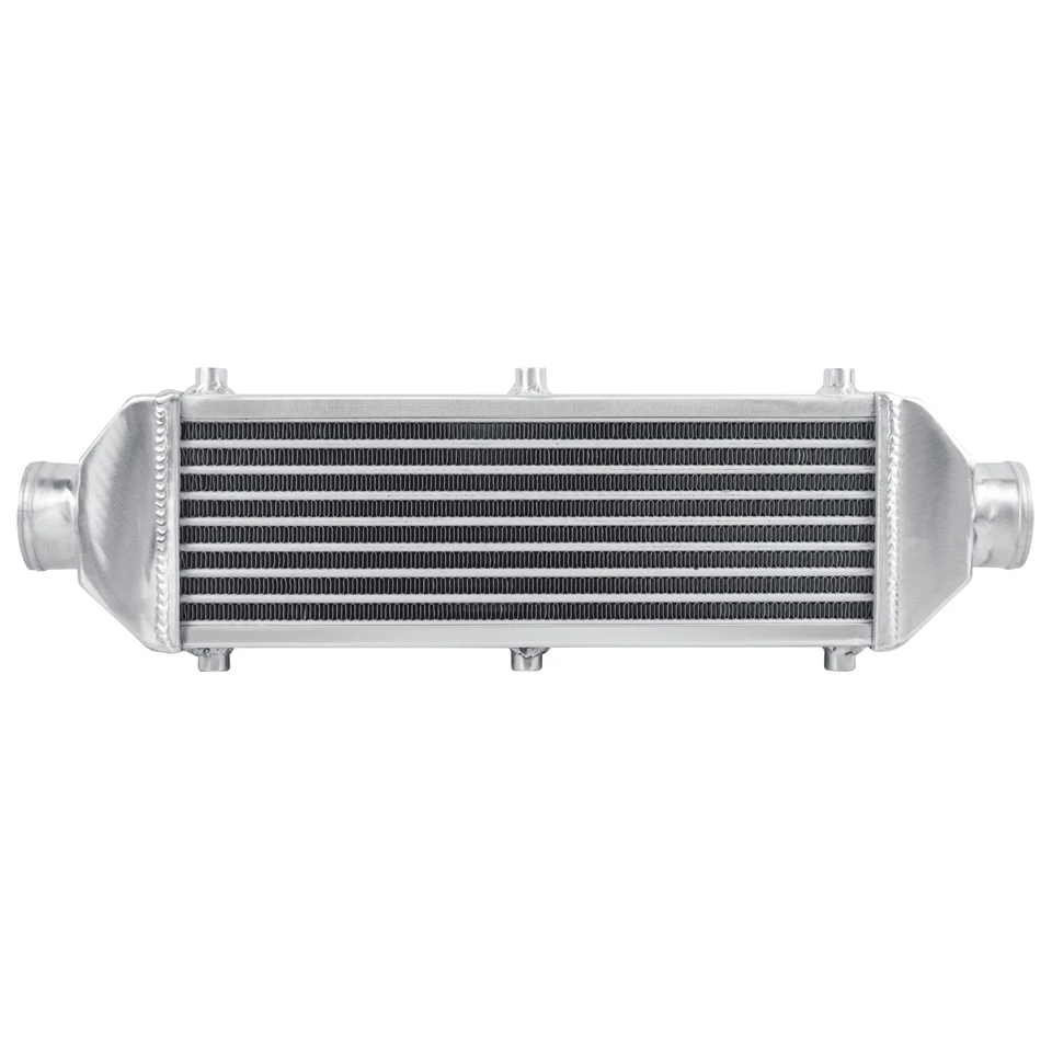 UNIVERSAL 25''x8''x3'' TURBO FRONT MOUNT ALUMINUM INTERCOOLER 2.6" IN/OUTLET Foto 3 de 4