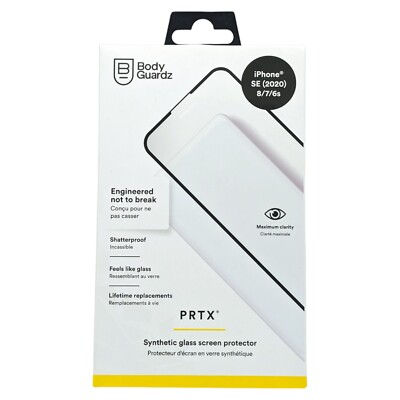 BodyGuardz PRTX Screen Protector for iPhone SE 3rd Generation Anti-Scratch 