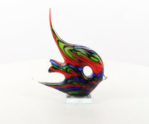 9973557-dss Glasfigur Murano Style Angelfisch 29x9x25cm Neu - Bild 1 von 3