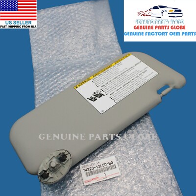 GENUINE TOYOTA 11-13 MATRIX LEFT DRIVER GRAY SUN VISOR W