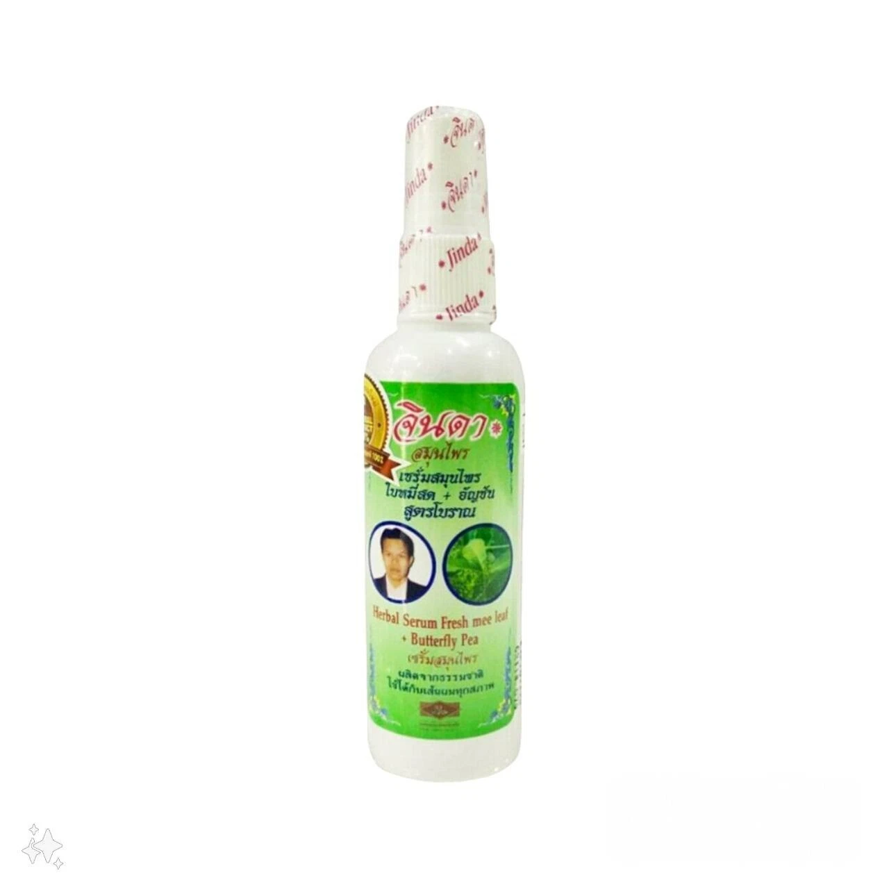 Herbal Jinda Serum Mee Leaf Growth Hair Hair Loss Treatment 120 ml x1