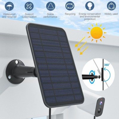 5V 4W USB Solarpanel Ladegerät Wasserdichtem Solarmodule Kamera Lade Solarpanel