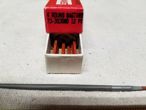 SIMONDS 73393000 4" ROUND BASTARD FILES - NEW - BOX OF 12 - MADE IN USA - Picture 2 of 2
