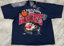 Vintage 1994 Houston Rockets Tasmanian Devil Shirt Size XL NBA League Leader