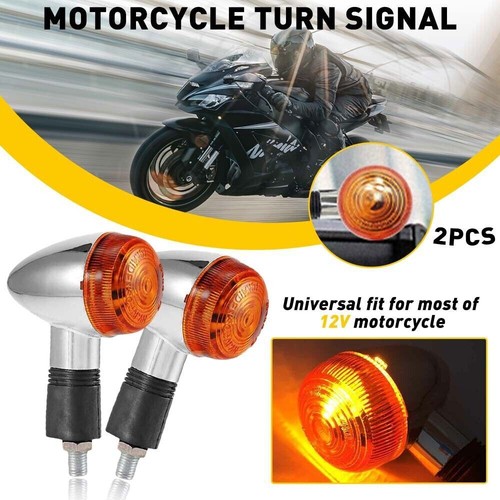 USA Turn Signal Indicator Amber Light Blinker Motorcycle for Kawasaki Honda - Picture 2 of 13