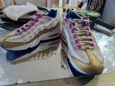 Nike Air Max 95 LE 310830-120 ''Penut Butter & Jelly'' Running Shoes Size 6Y