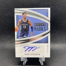 Jaren Jackson Jr 2021-22 Panini Immaculate Modern Marks Collection Auto /99 Sign